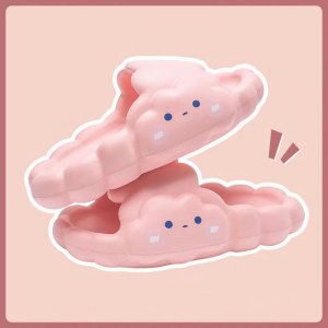 2022 Mùa xuân mùa hè đệm unisex trongnhàngoài trời bãi biển mềm mại dễ thương sandal đáng yêunền tảngnền tảngnền tảng đám mây trượt